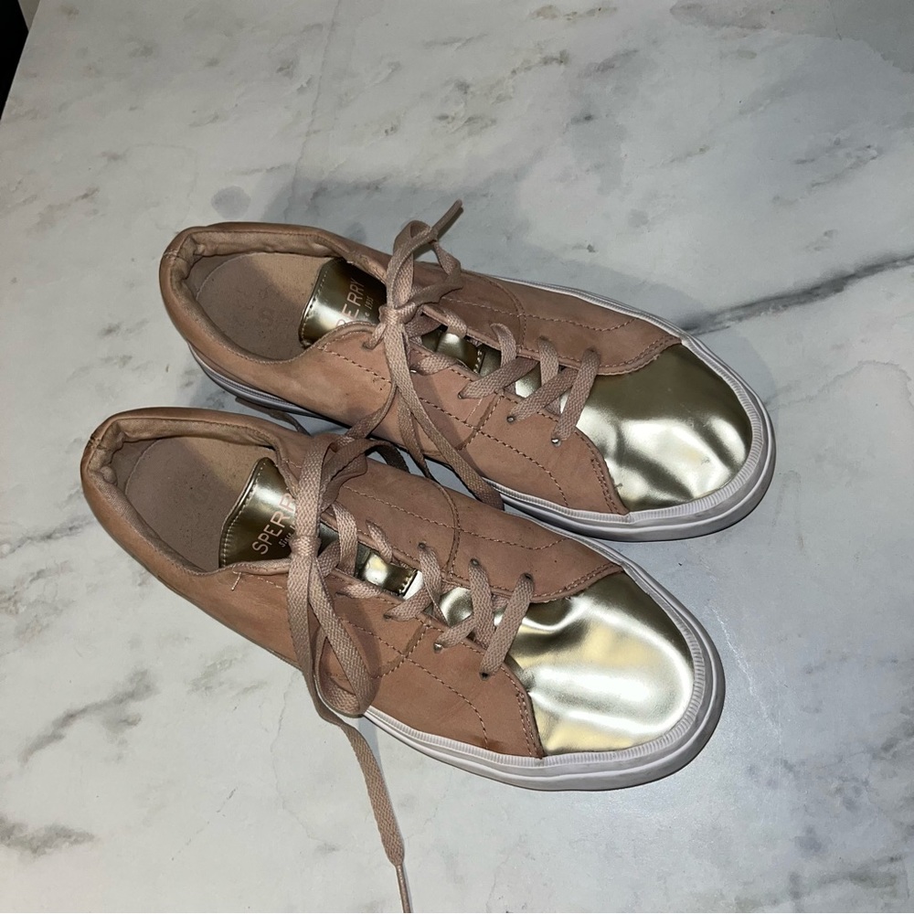 Sperry Haven Lace up Metallic Sneakers